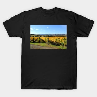 Autumn in the vineyard, Coal River Valley, Tasmania T-Shirt